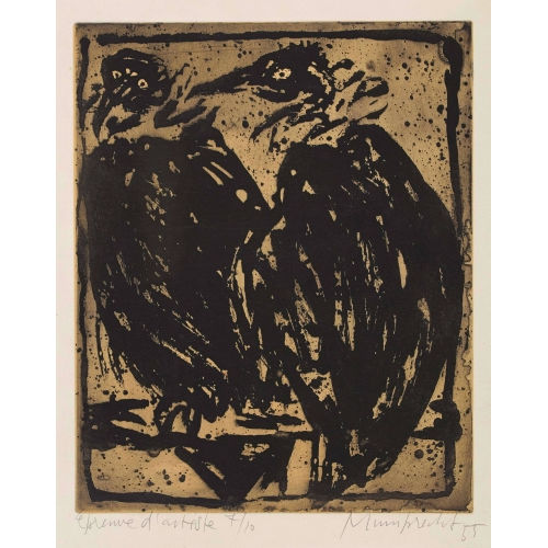 RUDOLF MUMPRECHT : 'Vautours' (DOBIASCHOFSKY AUKTIONEN AG)