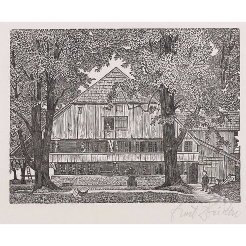 EMIL ZBINDEN : 'Bauernhaus' (DOBIASCHOFSKY AUKTIONEN AG)