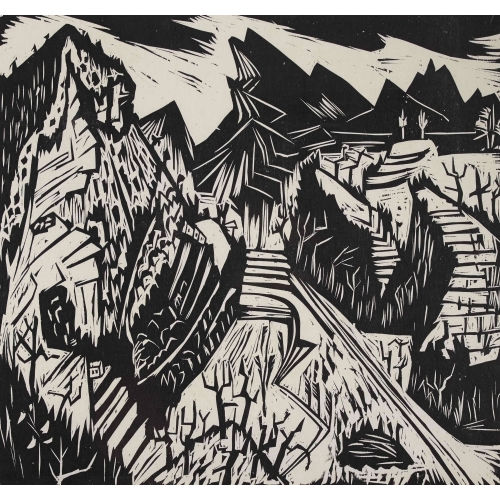 HERMANN SCHERER : 'Grosse Tessinerlandschaft' (DOBIASCHOFSKY AUKTIONEN AG)