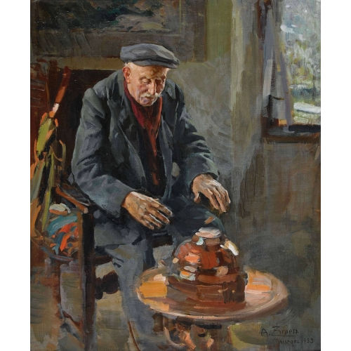 ARTURO ZANIERI : Der T�pfer bei der Arbeit (DOBIASCHOFSKY AUKTIONEN AG)