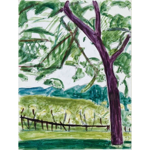 BRUNO HESSE : Sommerlandschaft mit Baum (DOBIASCHOFSKY AUKTIONEN AG)