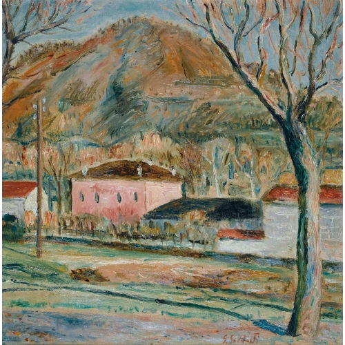 GIUSEPPE SOLDATI : 'Paesaggio - Agno' (DOBIASCHOFSKY AUKTIONEN AG)