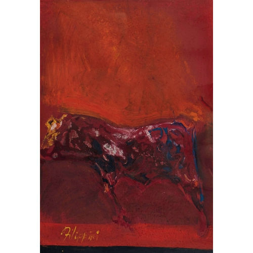 FELICE FILIPPINI : Stier in Rot (DOBIASCHOFSKY AUKTIONEN AG)