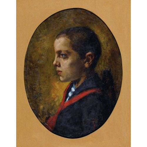 ADOLFO FERAGUTTI VISCONTI : Portr�t eines Jungen im Profil (DOBIASCHOFSKY AUKTIONEN AG)