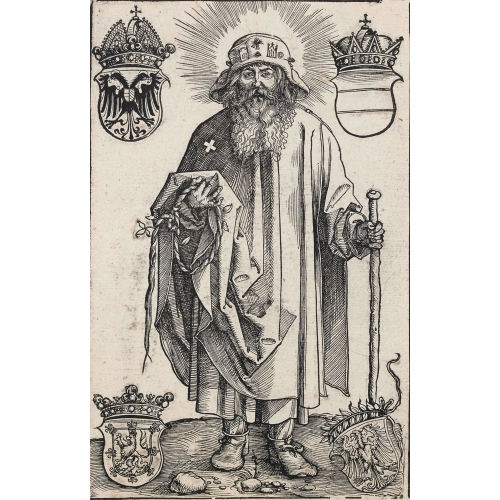 ALBRECHT D�RER : 'Der heilige Koloman (Johannes Stabius als St. Koloman)' (DOBIASCHOFSKY AUKTIONEN AG)