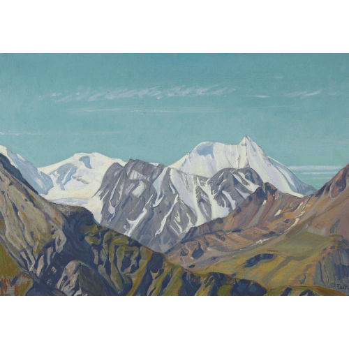 FRAN�OIS DE RIBAUPIERRE : Val de Bagnes mit Mont Blanc de Cheilon (DOBIASCHOFSKY AUKTIONEN AG)