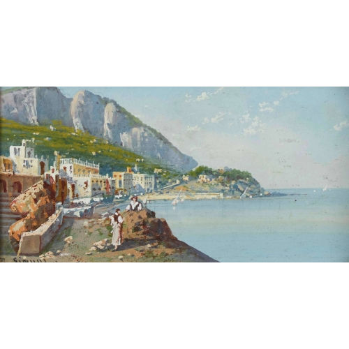 ETTORE GIANNI : Strand auf Capri (DOBIASCHOFSKY AUKTIONEN AG)