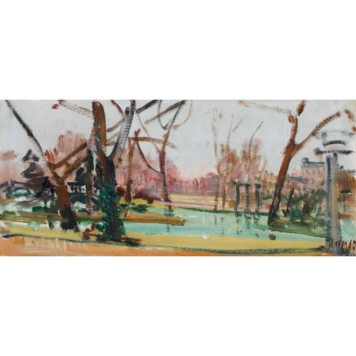 RUDOLF ZENDER : Flusslandschaft (DOBIASCHOFSKY AUKTIONEN AG)