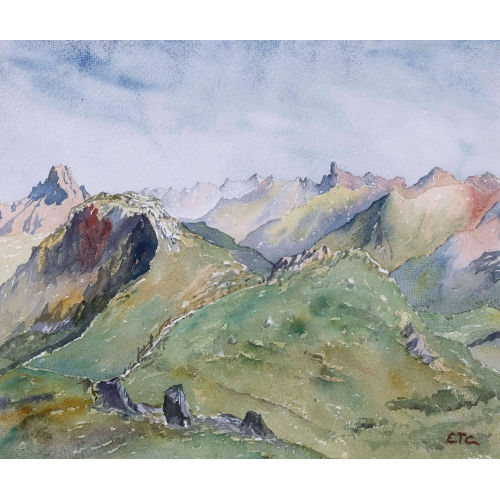 EDWARD THEODORE COMPTON : Berglandschaft (DOBIASCHOFSKY AUKTIONEN AG)
