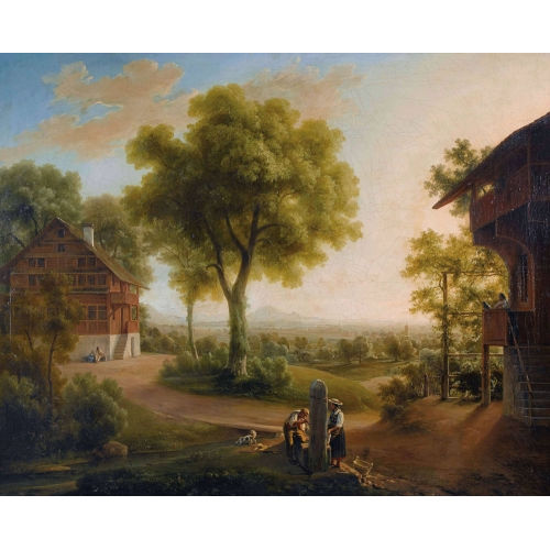 HANS SALOMON ZIEGLER : Landschaft bei Zug (DOBIASCHOFSKY AUKTIONEN AG)