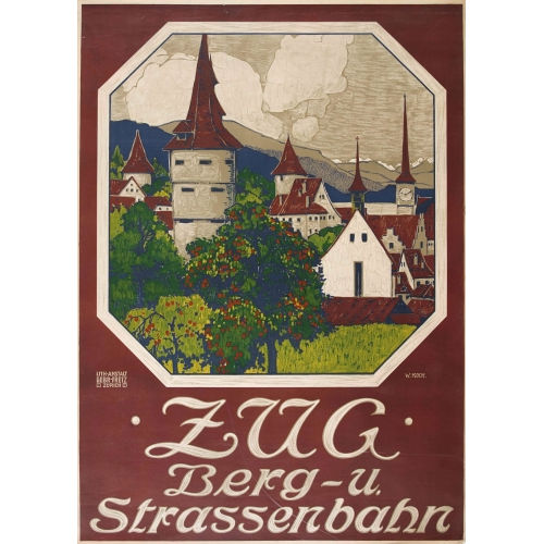 WALTHER KOCH : 'Zug - Berg- u. Strassenbahn' (DOBIASCHOFSKY AUKTIONEN AG)