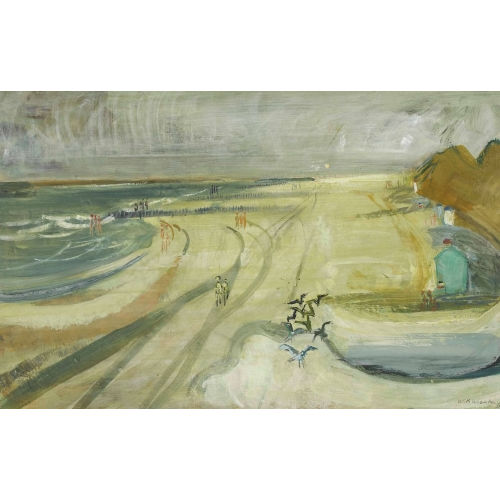 WALTER KURT WIEMKEN : 'Strand bei Ostende' (DOBIASCHOFSKY AUKTIONEN AG)