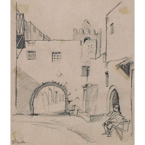 NIKLAUS STOECKLIN : Strassenszene (DOBIASCHOFSKY AUKTIONEN AG)
