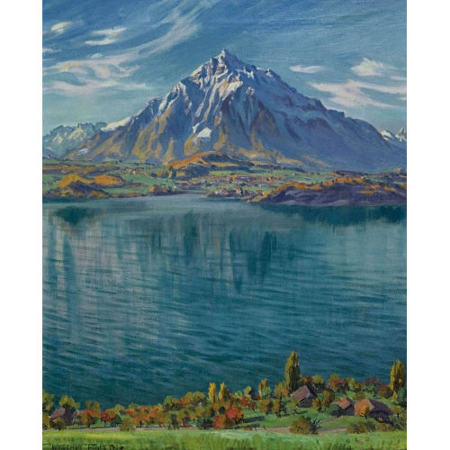 WALDEMAR THEOPHIL FINK : 'Herbst bei Sigriswil' (DOBIASCHOFSKY AUKTIONEN AG)