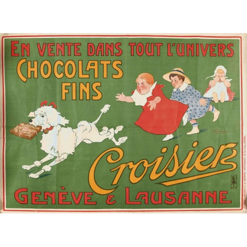 LOUIS ISAAC TRINQUIER : 'Chocolats Fins Croisier Gen�ve & Lausanne' (DOBIASCHOFSKY AUKTIONEN AG)