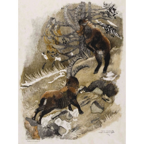 ROBERT HAINARD : 'Combat de bouquetins II' (DOBIASCHOFSKY AUKTIONEN AG)