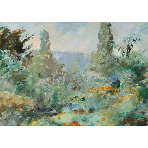 CHARLES HUG : Der Malergarten bei Greifenstein (DOBIASCHOFSKY AUKTIONEN AG)