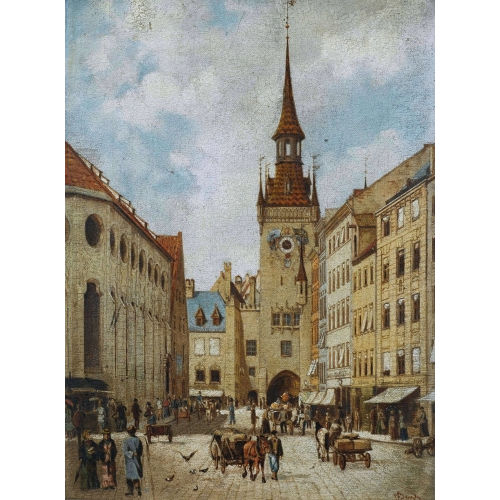 CARL VON BERGEN : Das alte Rathaus von M�nchen (DOBIASCHOFSKY AUKTIONEN AG)