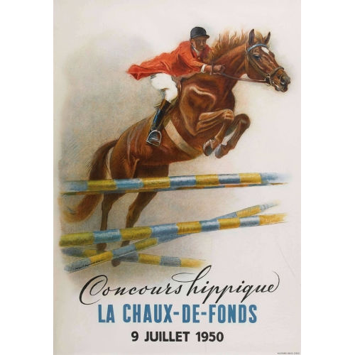 IWAN EDWIN HUGENTOBLER : 'Concours hippique La Chaux-de-Fonds 1950' (DOBIASCHOFSKY AUKTIONEN AG)