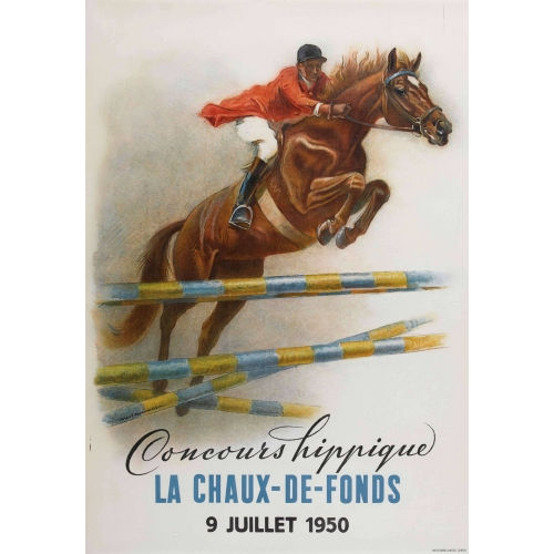 IWAN EDWIN HUGENTOBLER : 'Concours hippique La Chaux-de-Fonds 1950' (DOBIASCHOFSKY AUKTIONEN AG)