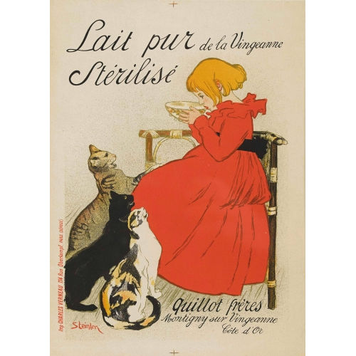 TH�OPHILE-ALEXANDRE STEINLEN : 'Lait pur de la Vingeanne St�rilis�' (DOBIASCHOFSKY AUKTIONEN AG)