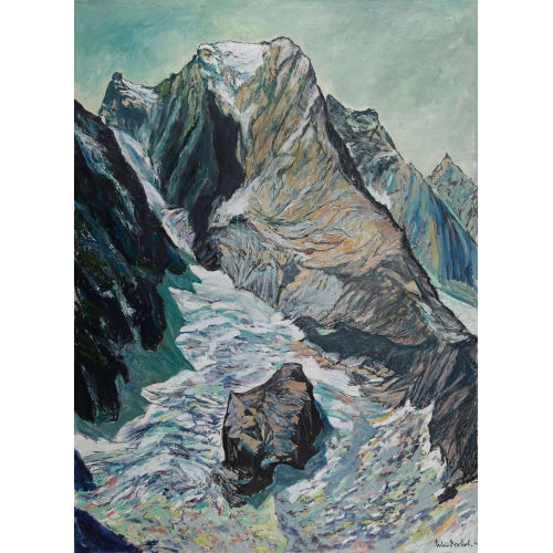EDMUND WUNDERLICH : 'Piz Badile (Bergell)' (DOBIASCHOFSKY AUKTIONEN AG)