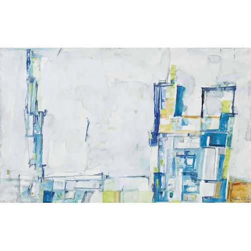 MARIA HELENA VIEIRA DA SILVA : Composition abstraite (DOBIASCHOFSKY AUKTIONEN AG)