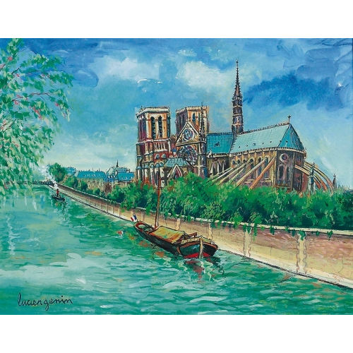 LUCIEN G�NIN : Partie an der Seine mit Notre-Dame (DOBIASCHOFSKY AUKTIONEN AG)