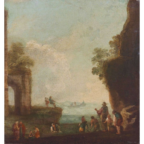 JOSEPH VERNET : K�stenpartie mit Staffage (DOBIASCHOFSKY AUKTIONEN AG)