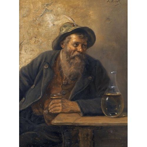 LUDWIG DOMINIK KOHRL : 'Holzknecht aus dem bayerischen Gebirge' (DOBIASCHOFSKY AUKTIONEN AG)
