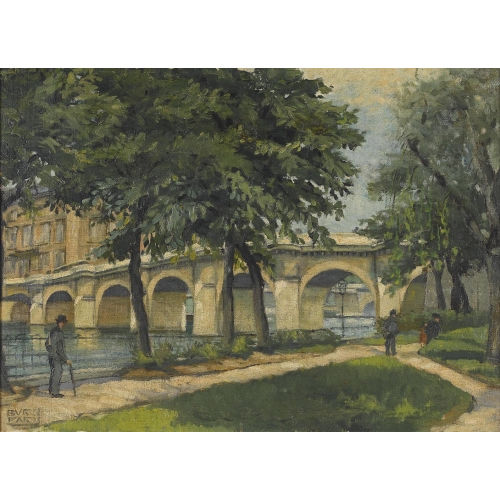 HENRI BURN : 'Pont Neuf � Paris' (DOBIASCHOFSKY AUKTIONEN AG)