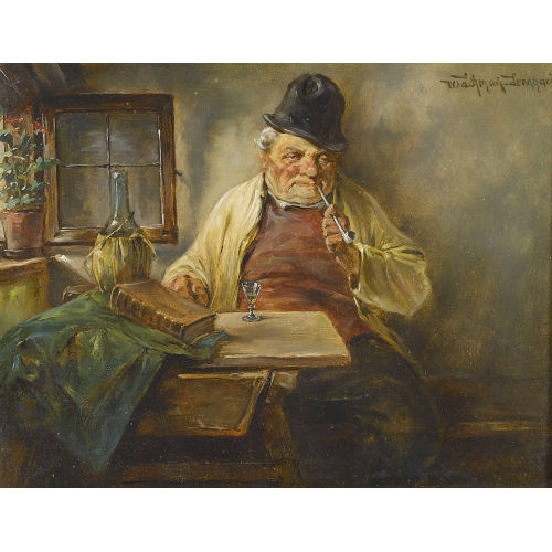 WILHELM LEHMANN-LEONHARD : Der Raucher (DOBIASCHOFSKY AUKTIONEN AG)