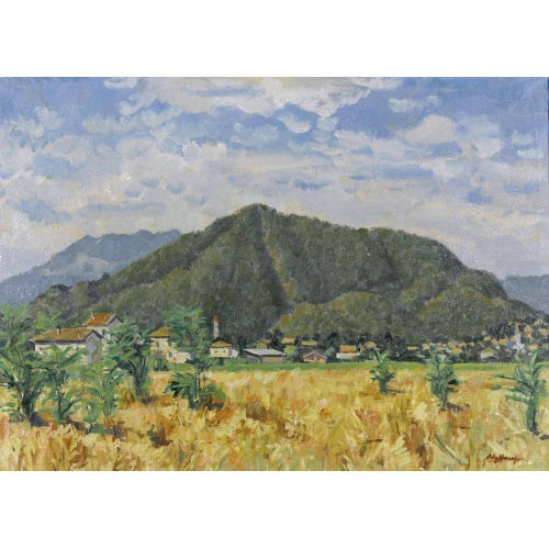 HEINRICH NYFFENEGGER : Bergige Sommerlandschaft (DOBIASCHOFSKY AUKTIONEN AG)