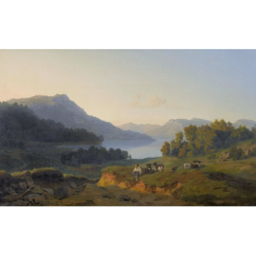 ARNOLD B�CKLIN : 'Gebirgssee' (DOBIASCHOFSKY AUKTIONEN AG)