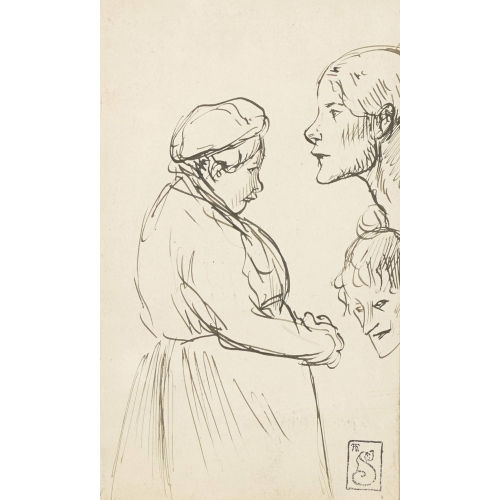 TH�OPHILE-ALEXANDRE STEINLEN : Figurenstudie (DOBIASCHOFSKY AUKTIONEN AG)
