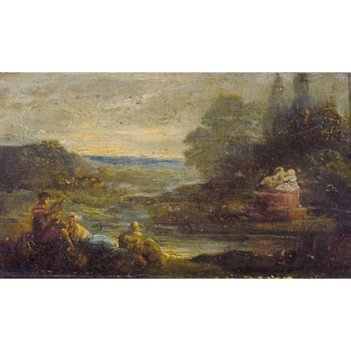 JEAN HONOR� FRAGONARD : Lyra spielender Orpheus mit lauschender Hirtin (DOBIASCHOFSKY AUKTIONEN AG)