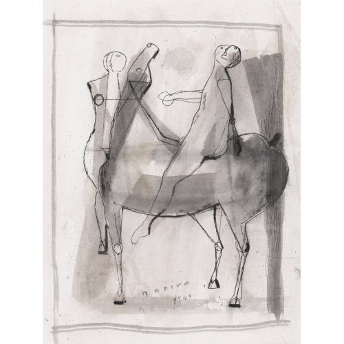 MARINO MARINI : Cavallo e cavaliere (DOBIASCHOFSKY AUKTIONEN AG)