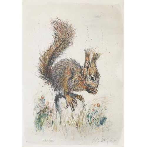 FRITZ HUG : Eichh�rnchen (DOBIASCHOFSKY AUKTIONEN AG)