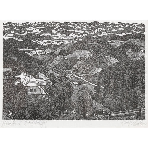 EMIL ZBINDEN : 'Bimbach, Blick gegen Trachselwald' (DOBIASCHOFSKY AUKTIONEN AG)