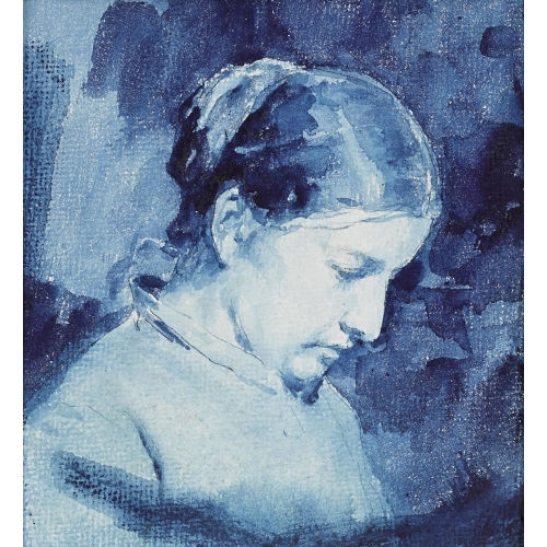 ALBERT ANKER : 'T�te en bleu' (DOBIASCHOFSKY AUKTIONEN AG)