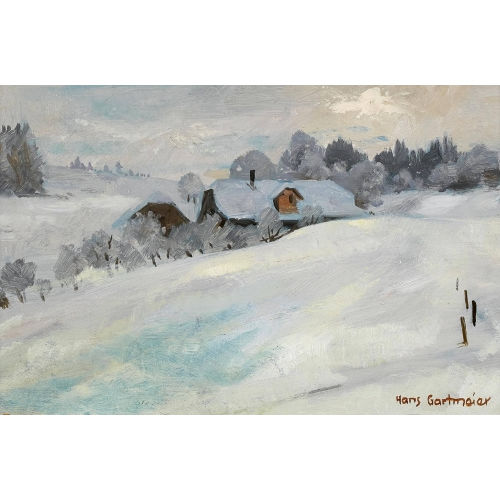 HANS GARTMEIER : Winterlandschaft (DOBIASCHOFSKY AUKTIONEN AG)