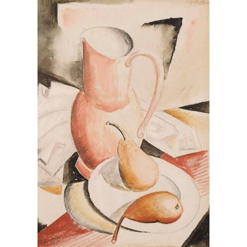 PAUL TH�OPHILE ROBERT : Stillleben mit Birnen und Krug (DOBIASCHOFSKY AUKTIONEN AG)