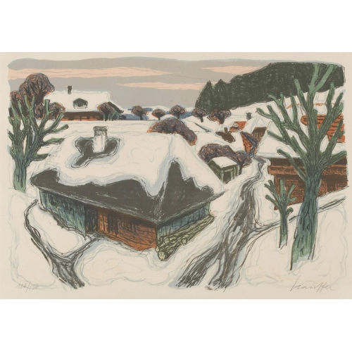 FRED STAUFFER : Schneeschmelze (DOBIASCHOFSKY AUKTIONEN AG)