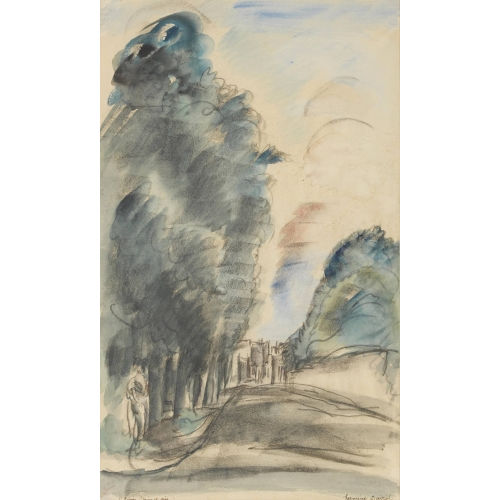 HERMINE DAVID : Paysage de Seine-et-Oise (DOBIASCHOFSKY AUKTIONEN AG)