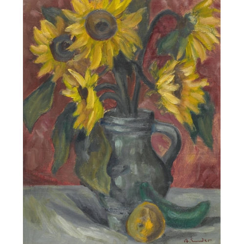 ANTON ENDER : Sonnenblumen (DOBIASCHOFSKY AUKTIONEN AG)