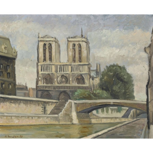 ANTON ENDER : Die Kathedrale Notre-Dame de Paris (DOBIASCHOFSKY AUKTIONEN AG)