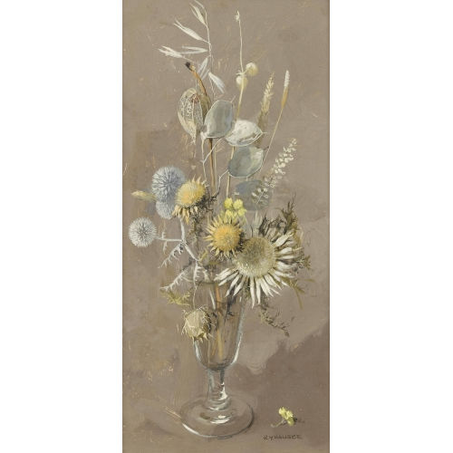 REN�E YOLANDA HAUSER : 'Bouquet gris' (DOBIASCHOFSKY AUKTIONEN AG)