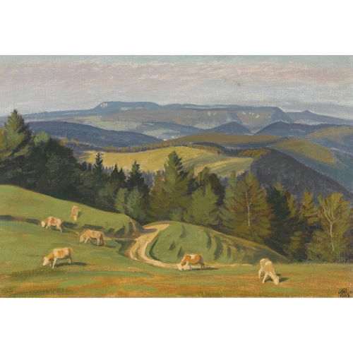 ARTHUR RIEDEL : 'Juralandschaft' (DOBIASCHOFSKY AUKTIONEN AG)
