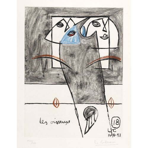 CHARLES-�DOUARD) LE CORBUSIER (EIGTL. JEANNERET : 'Les oiseaux' (Unit� Nr. 15) (DOBIASCHOFSKY AUKTIONEN AG)