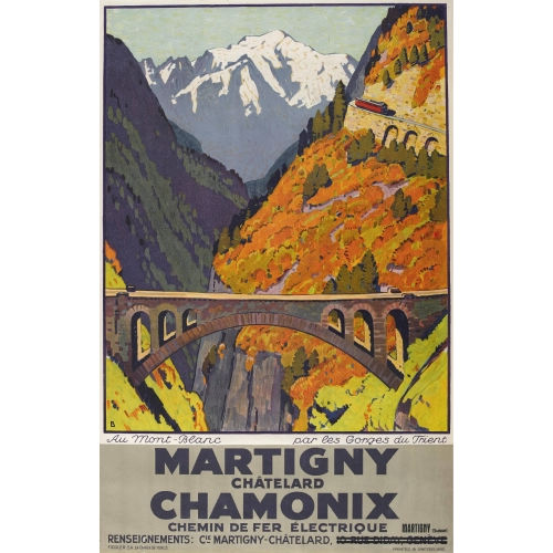 OTTO BAUMBERGER : 'Martigny Ch�telard Chamonix' (DOBIASCHOFSKY AUKTIONEN AG)